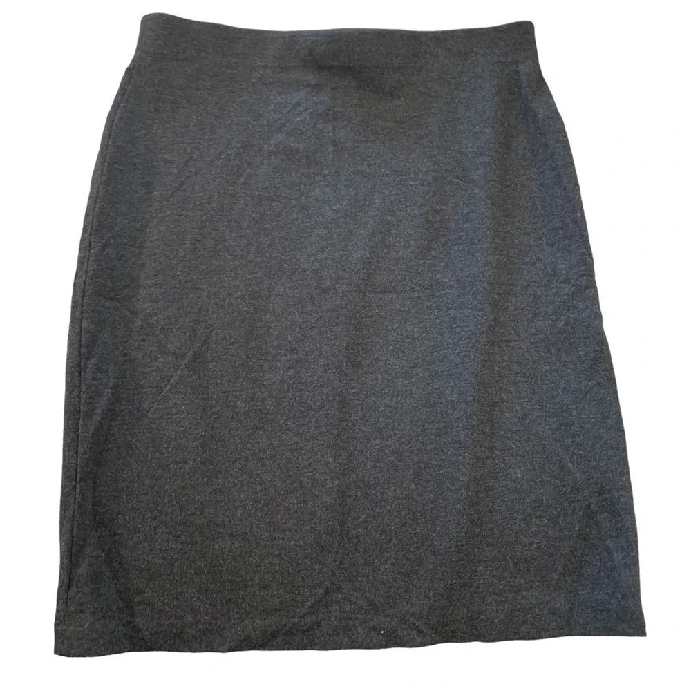 PHILOSOPHY women's size 8 grey pencil skirt with gold zipper in back